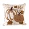 Glitzhome® Cotton Embroidered Pumpkin Pillow Cover